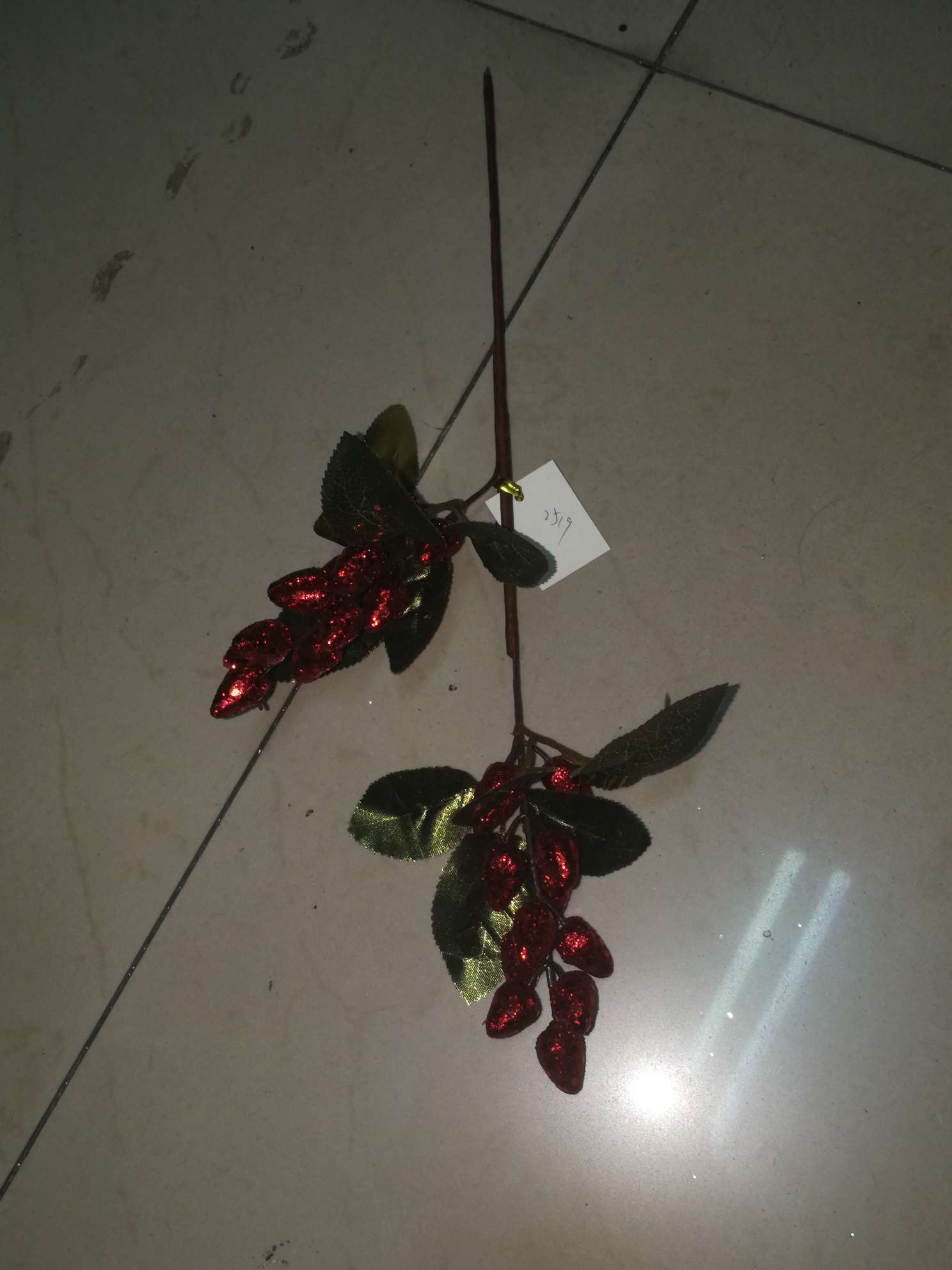 No. 62 Amazon Red Berries 5 Head Red fruit Christmas Festive New Year home decor Rich Holly fruit meaning