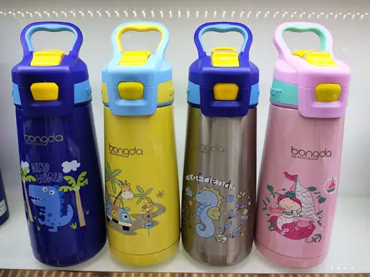 Y36-500ml vacuum sucker cup Children's cup stainless steel insulation cup cartoon water cup stainless steel 304 insulation cup thumbnail