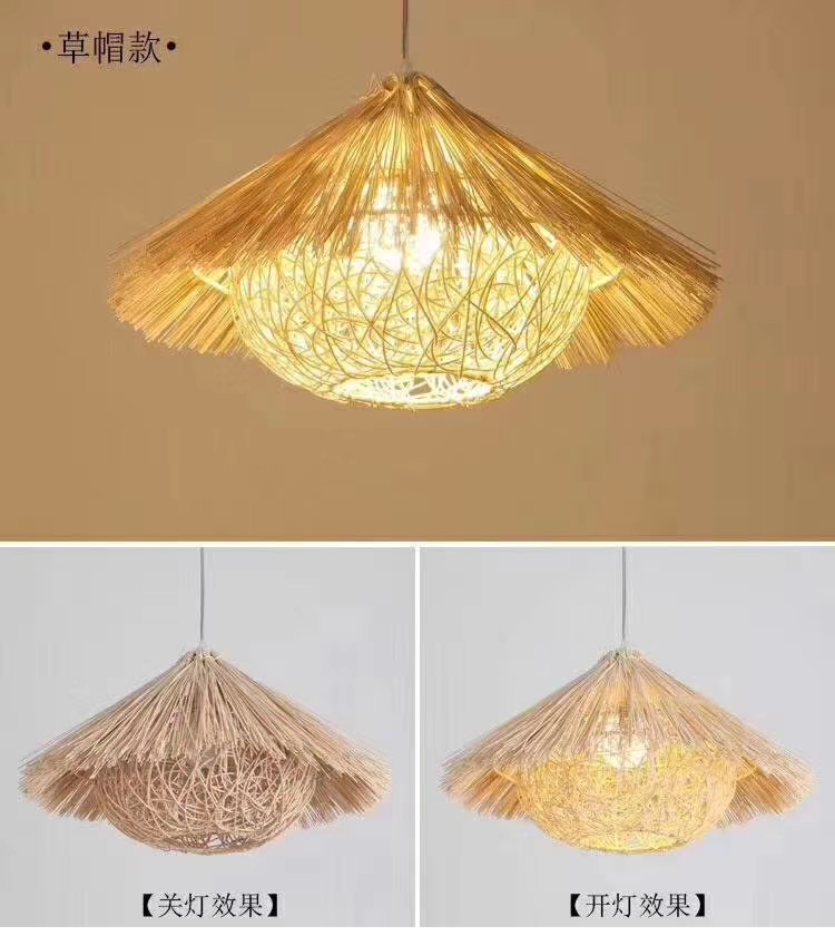Chinese-style rattan chandelier, a refreshing and elegant chandelier undefined