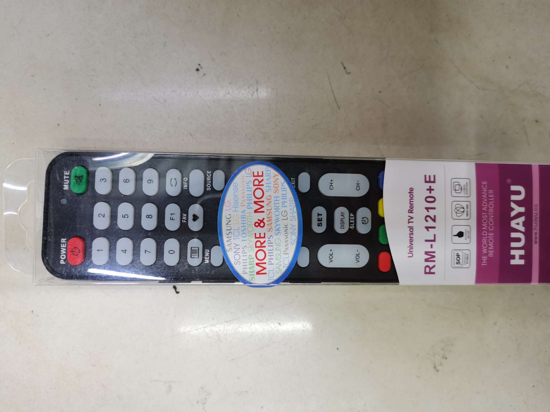 1210 Remote control for multi-function TV thumbnail