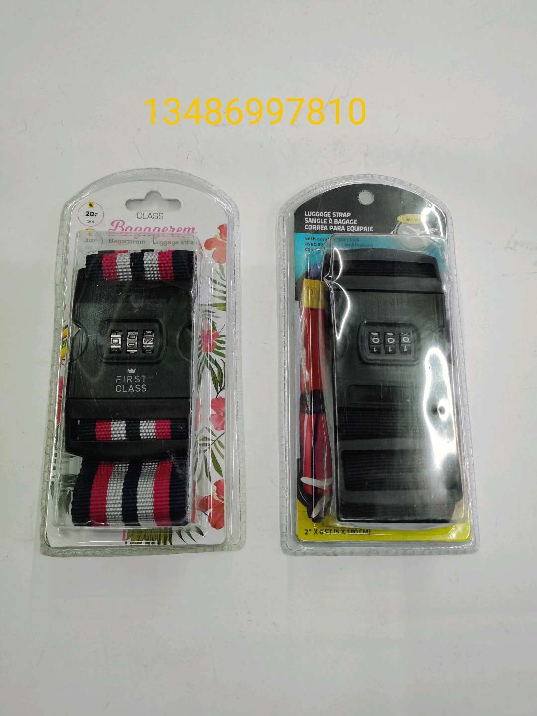 Luggage buckle Luggage strap Elastic combination lock Strap with luggage strap undefined