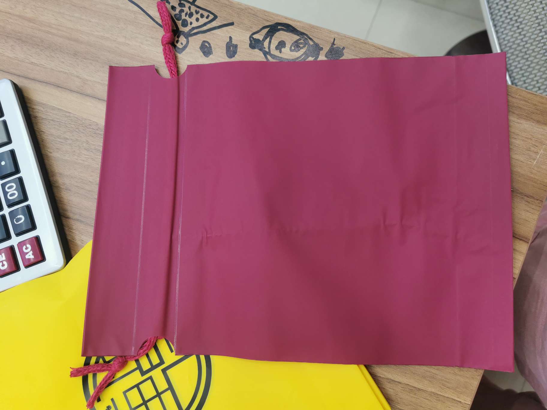 Nine red leggings packing drawstring bag 21*29 thumbnail