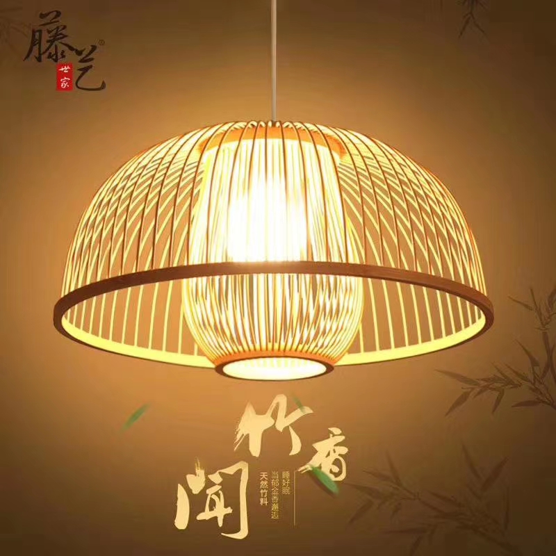 Chinese-style rattan chandelier, a refreshing and elegant chandelier