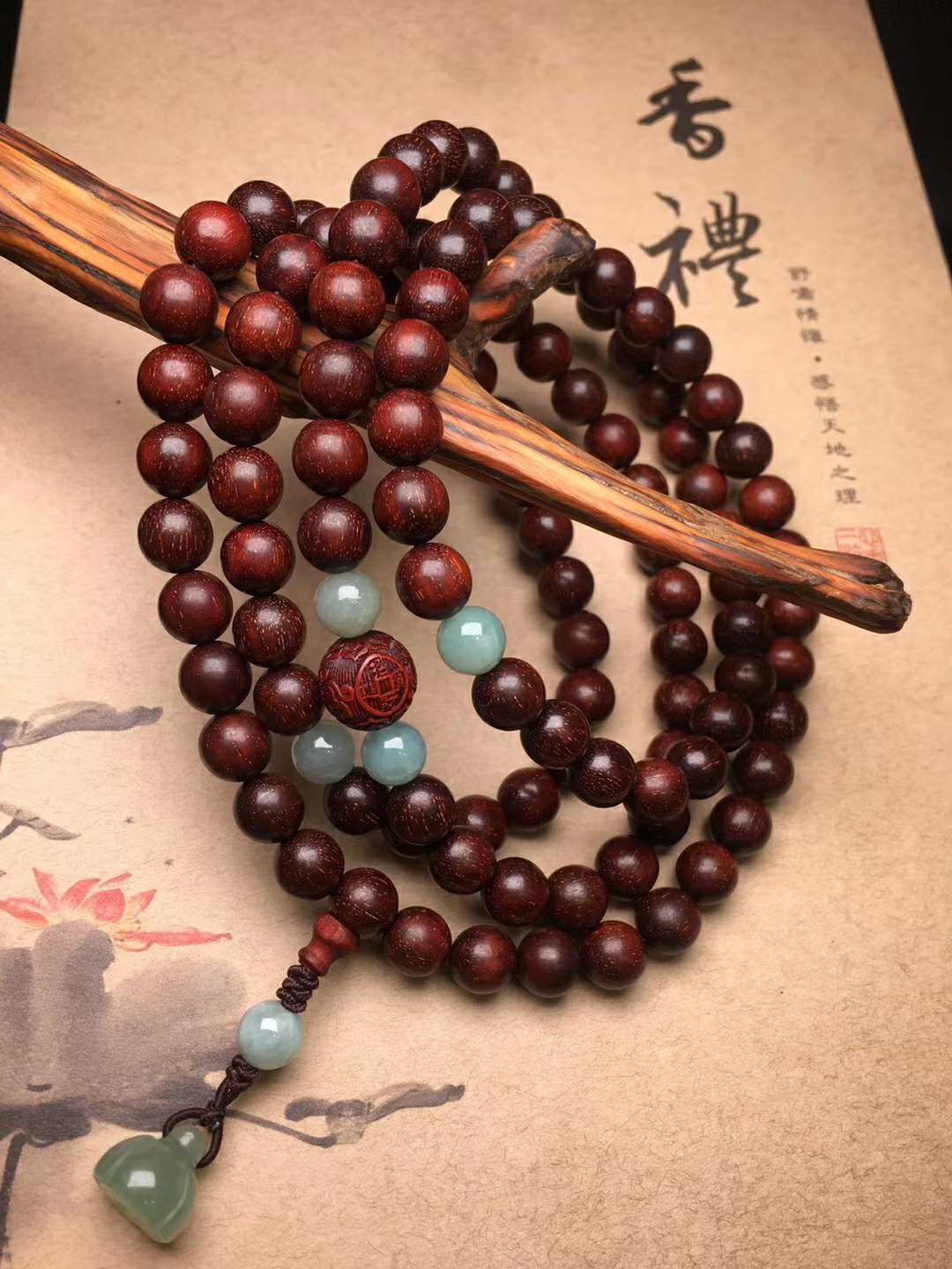 赞比亚血檀佛珠