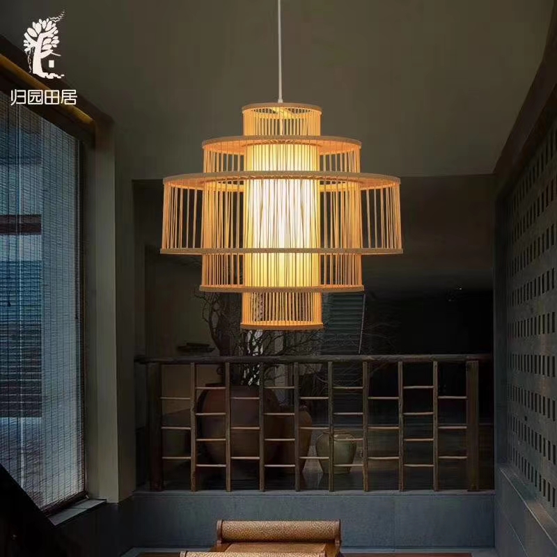 Chinese-style rattan chandelier, a refreshing and elegant chandelier undefined
