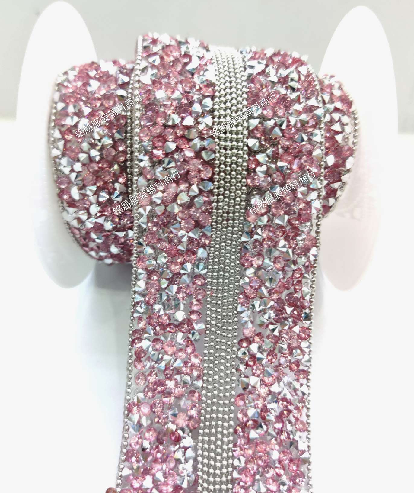 Diamond glass crystal chain resin rose red DIY DIY code chain