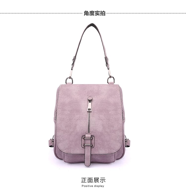 2020 New European and Korean fashion hand-held crossbody backpack, multi-functional women's bag, casual student bag, and other fashionable women's bags Specification image