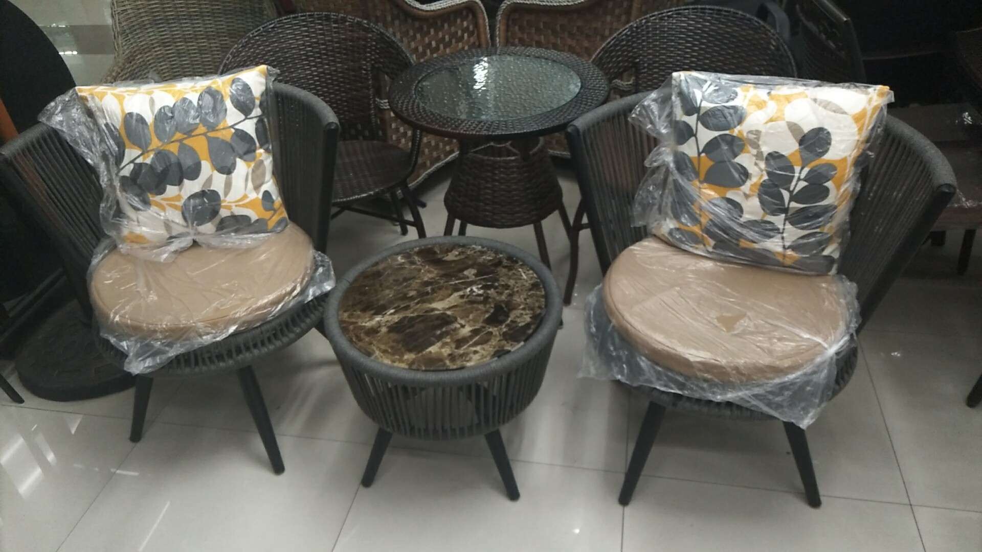 仿藤家具 桌椅套装