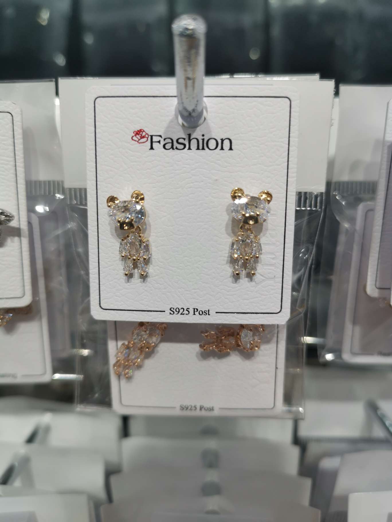 Little bear stud earrings