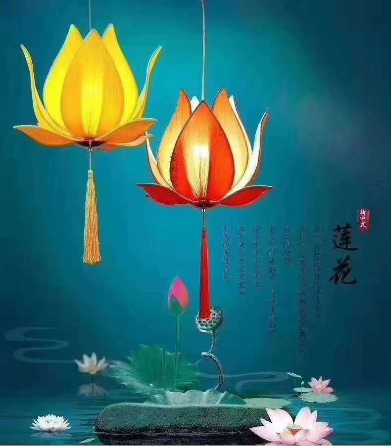 中国风吊灯 清爽淡雅型吊灯400直径细节图