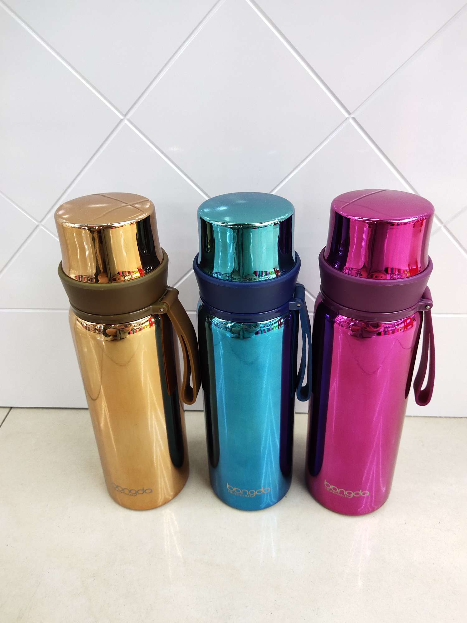 Z72-520ml vacuum bullet-shaped cup, 304 electroplated stainless steel insulated cup, outdoor leisure travel fashionable water cup, student cup, portable cup