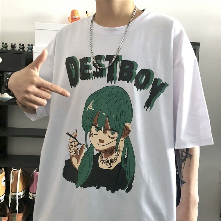 Trendy short-sleeved men on Instagram, overweight and plus-size loose, original 5-inch sleeve T-shirt for teenagers and students