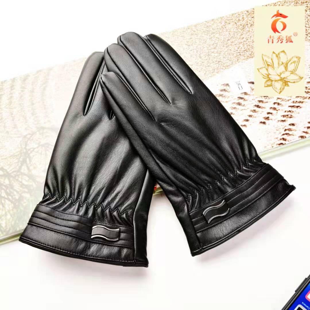 القفازات الجلدية المقلدة للذكور details Picture