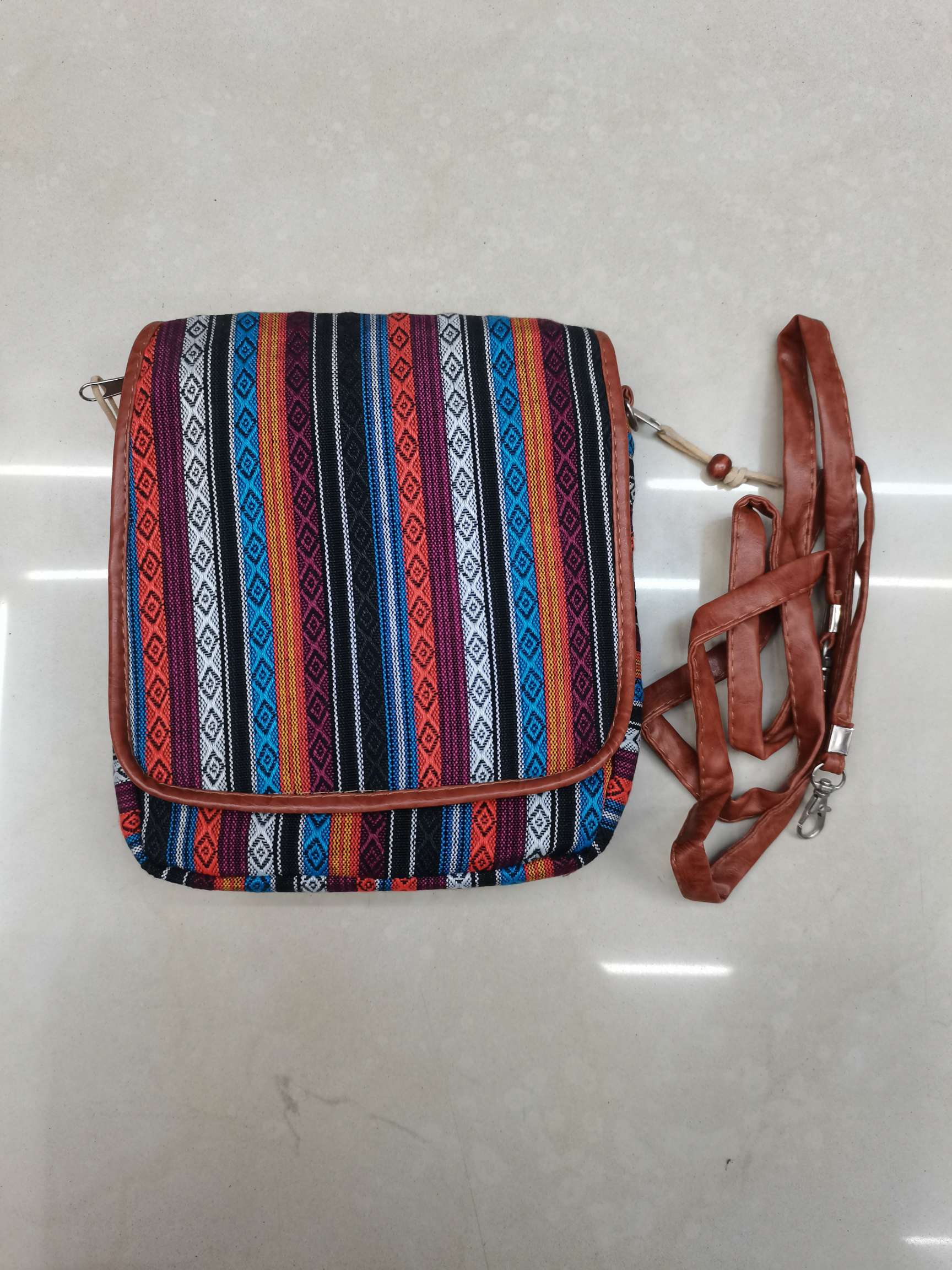 1904 Ethnic Material Satchel