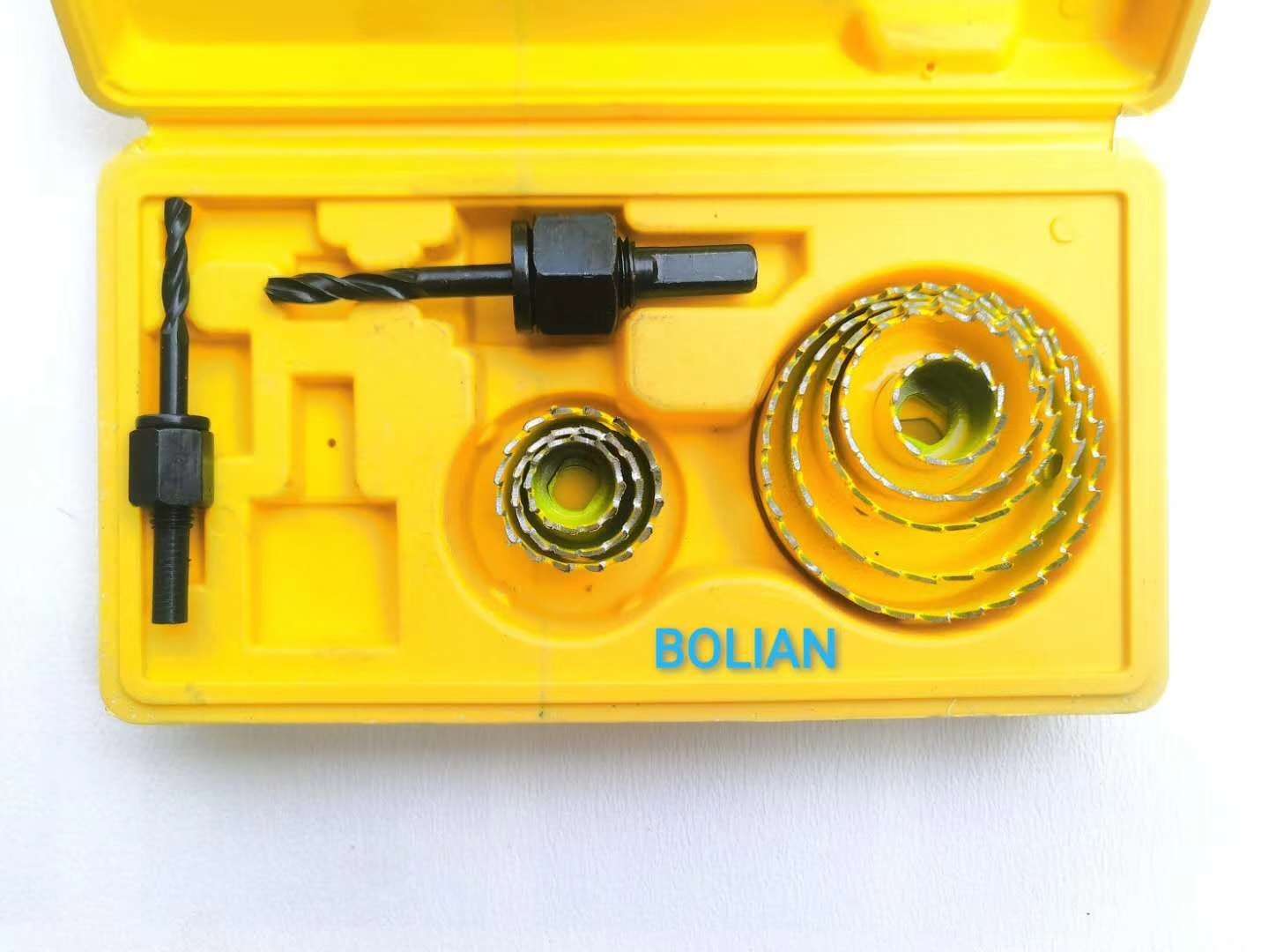 11PC hole saw set in yellow thumbnail