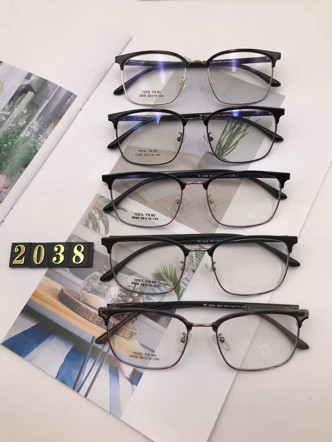2038 glass frame