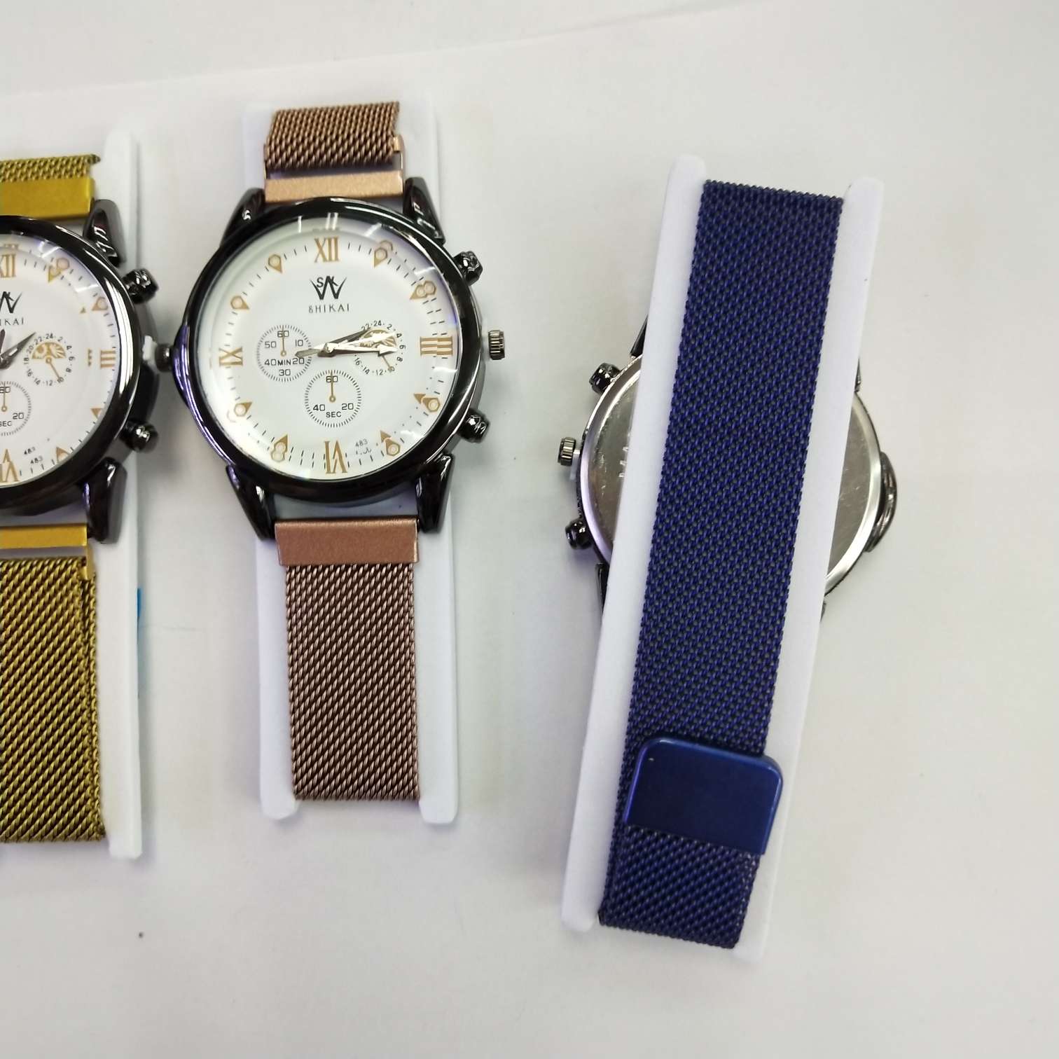 Premium fashion watch, adult watch, four-color large dial metal watch Specification image
