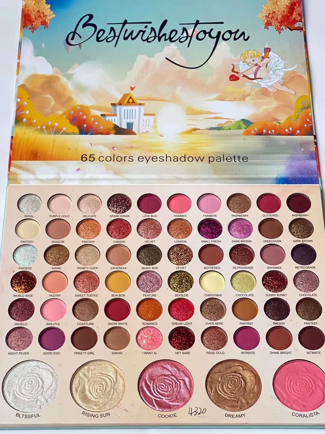 Christmas Edition Eyeshadow 56 Color Eyeshadow Tray No Fly Powder Lasting Easy Color Fashion All-In-One Eyeshadow