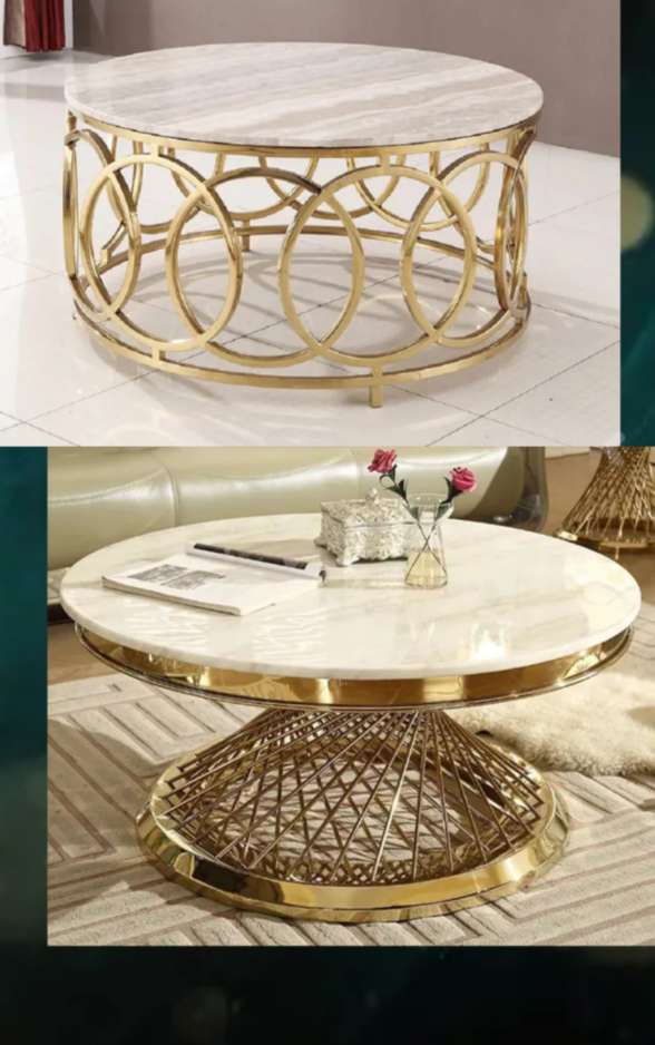 星辰大理石茶几玻璃茶几网红茶几流行轻奢茶几不锈钢茶几轻奢茶几圆桌方桌高档茶几