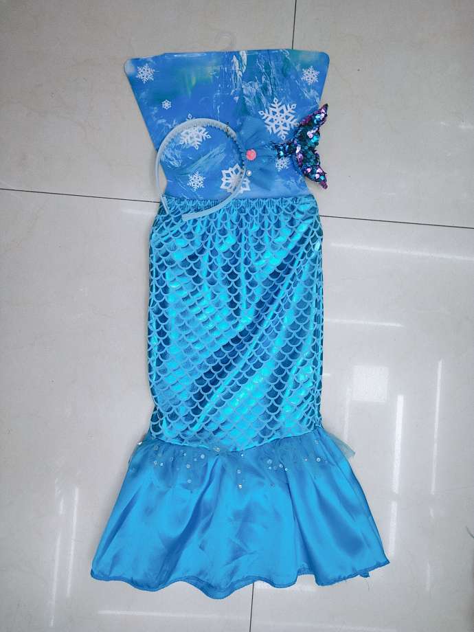 文胸美人鱼套装白底实物图