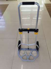 Aluminum alloy 2 - wheeled luggage cart folding mute trolley hand cart portable hand cart