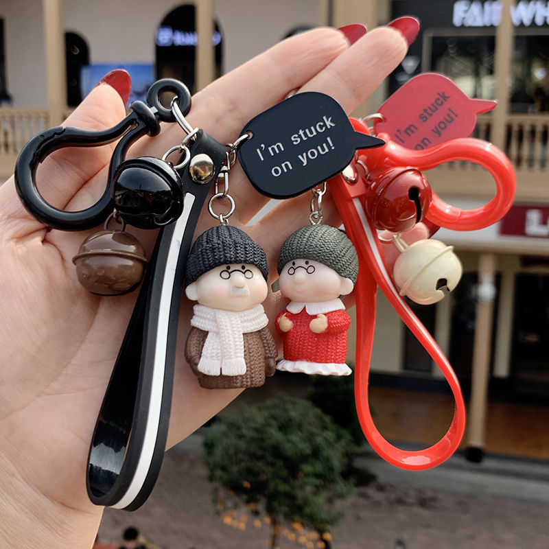 韩国创意情侣钥匙扣一对可爱男女情侣汽车钥匙链挂件女生背包挂饰详情图5