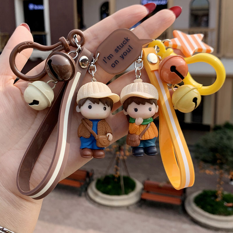 韩国创意情侣钥匙扣一对可爱男女情侣汽车钥匙链挂件女生背包挂饰详情图3