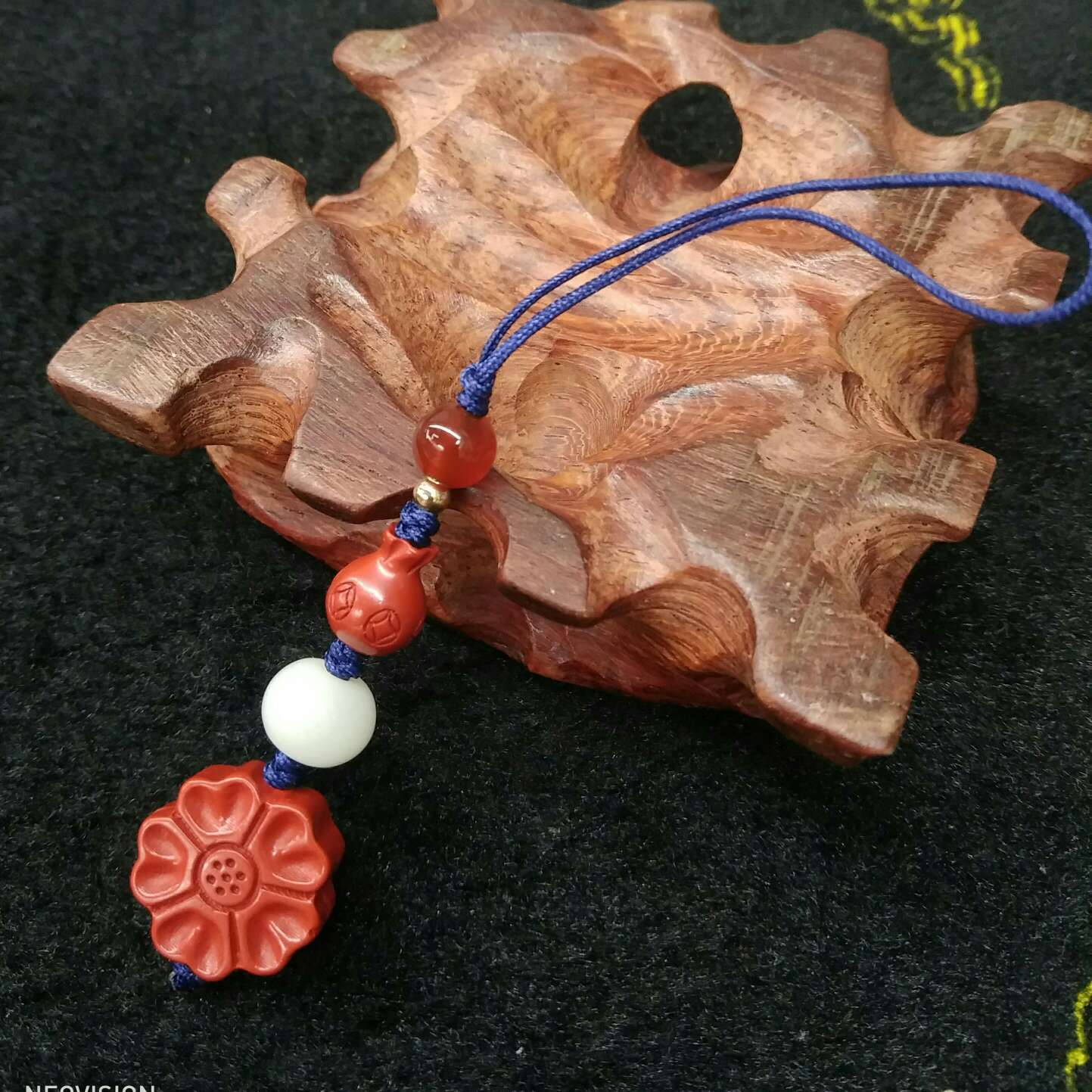 天然朱砂高含量红砂手机小饰品包包挂饰钥匙扣41