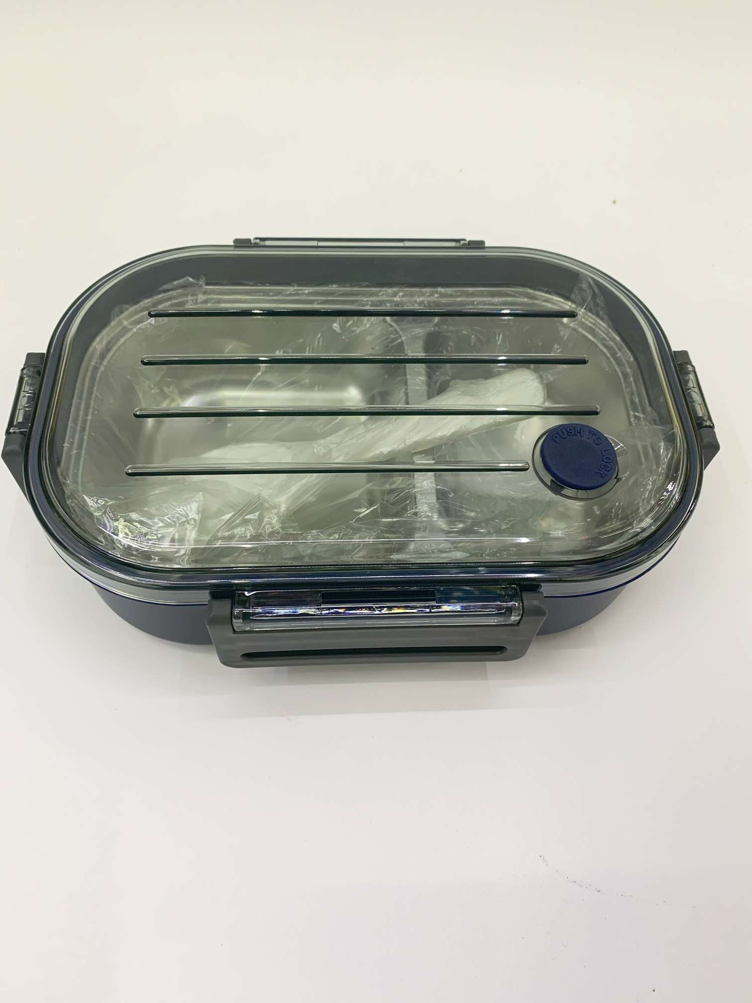 304不锈钢便当盒白底实物图