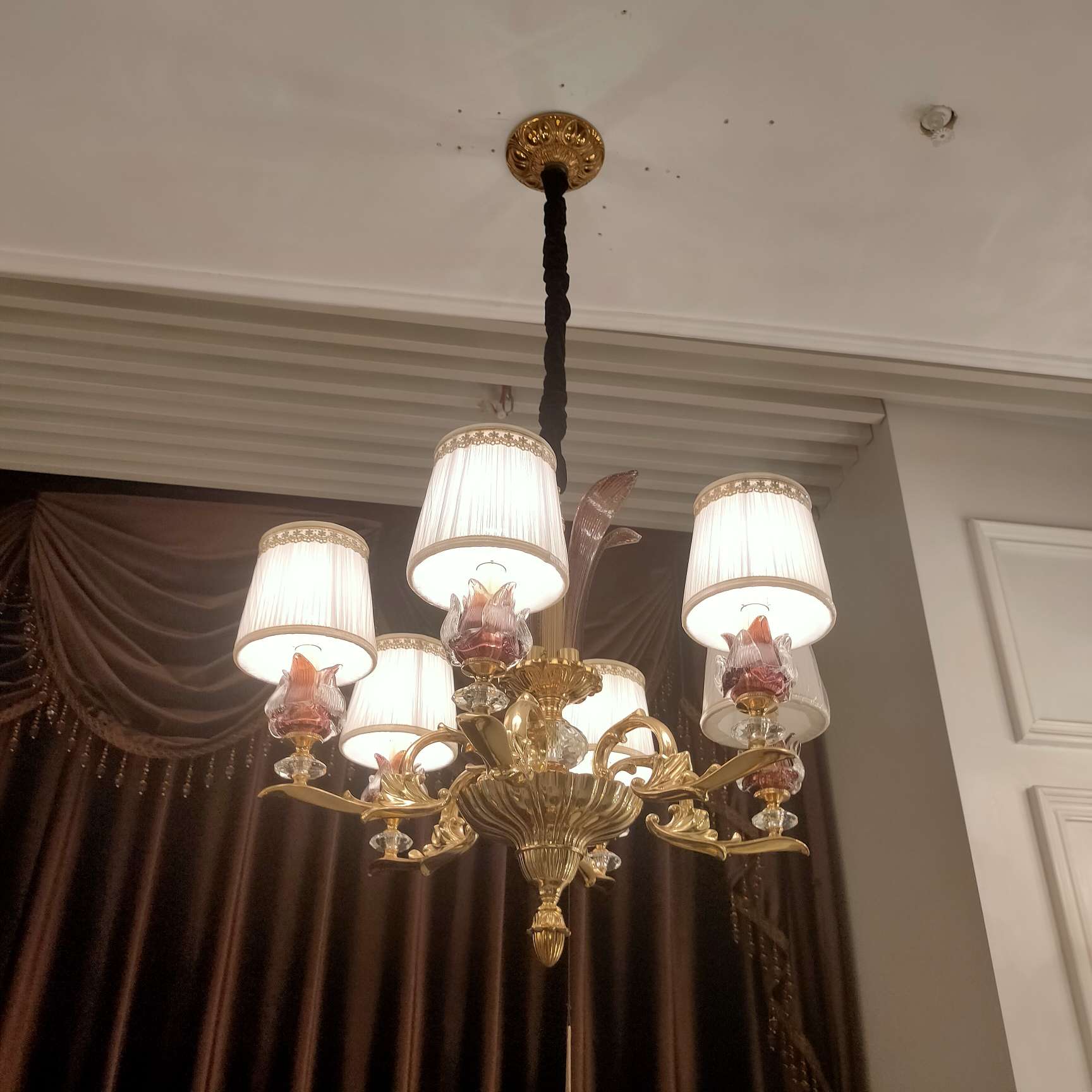 欧式北欧全铜水晶灯具轻奢吊灯简约现 代客厅灯卧室餐厅 灯水晶灯