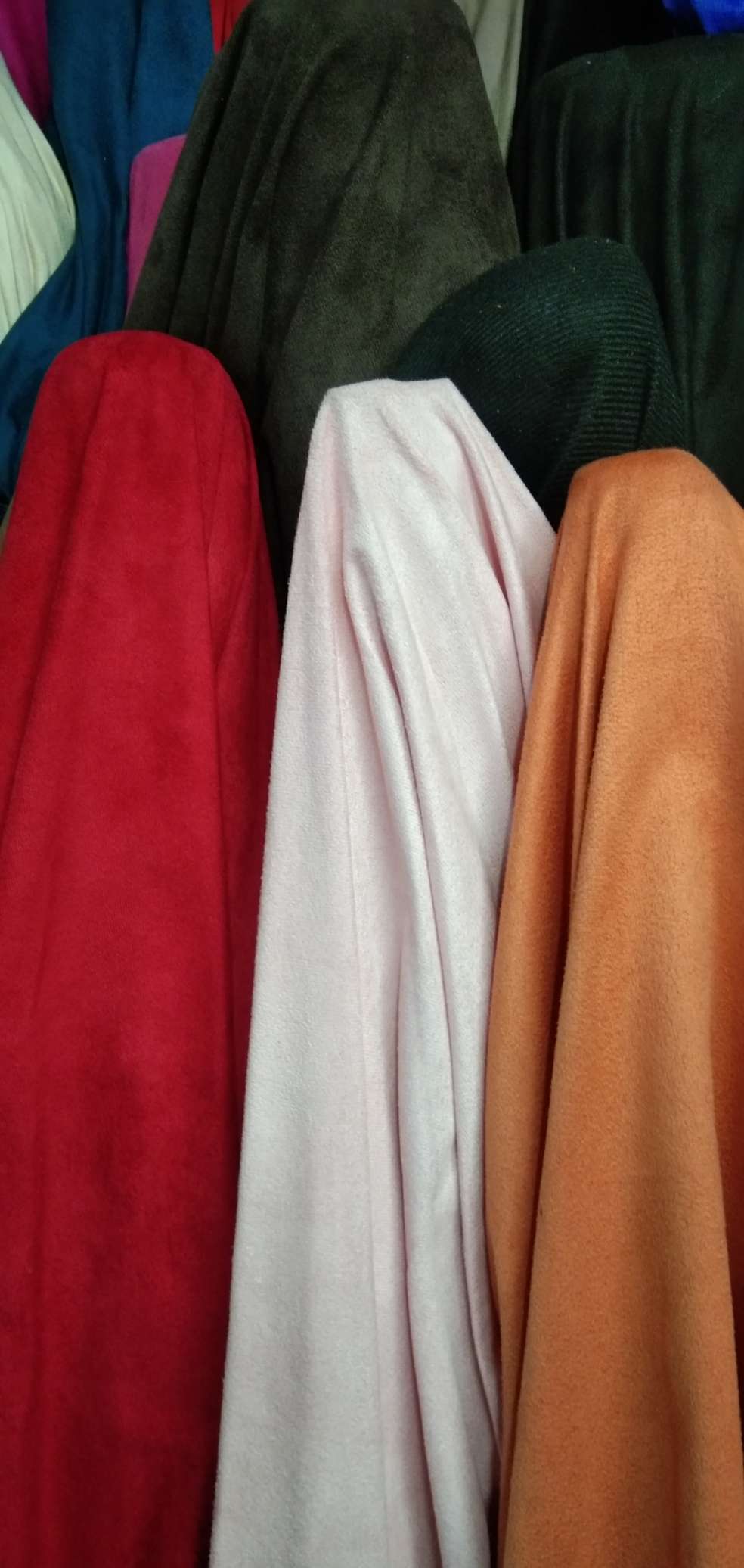 Velvet fabric in stock supply, suede velvet gilded bag materials, bedding details Picture