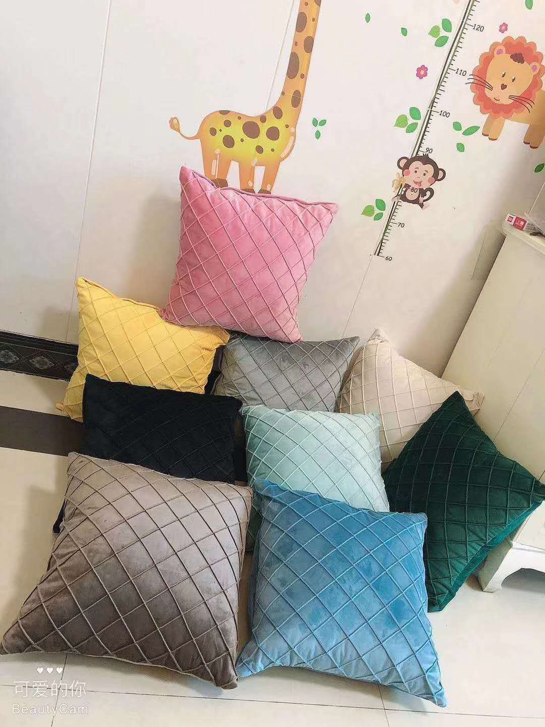 菱格靠垫套