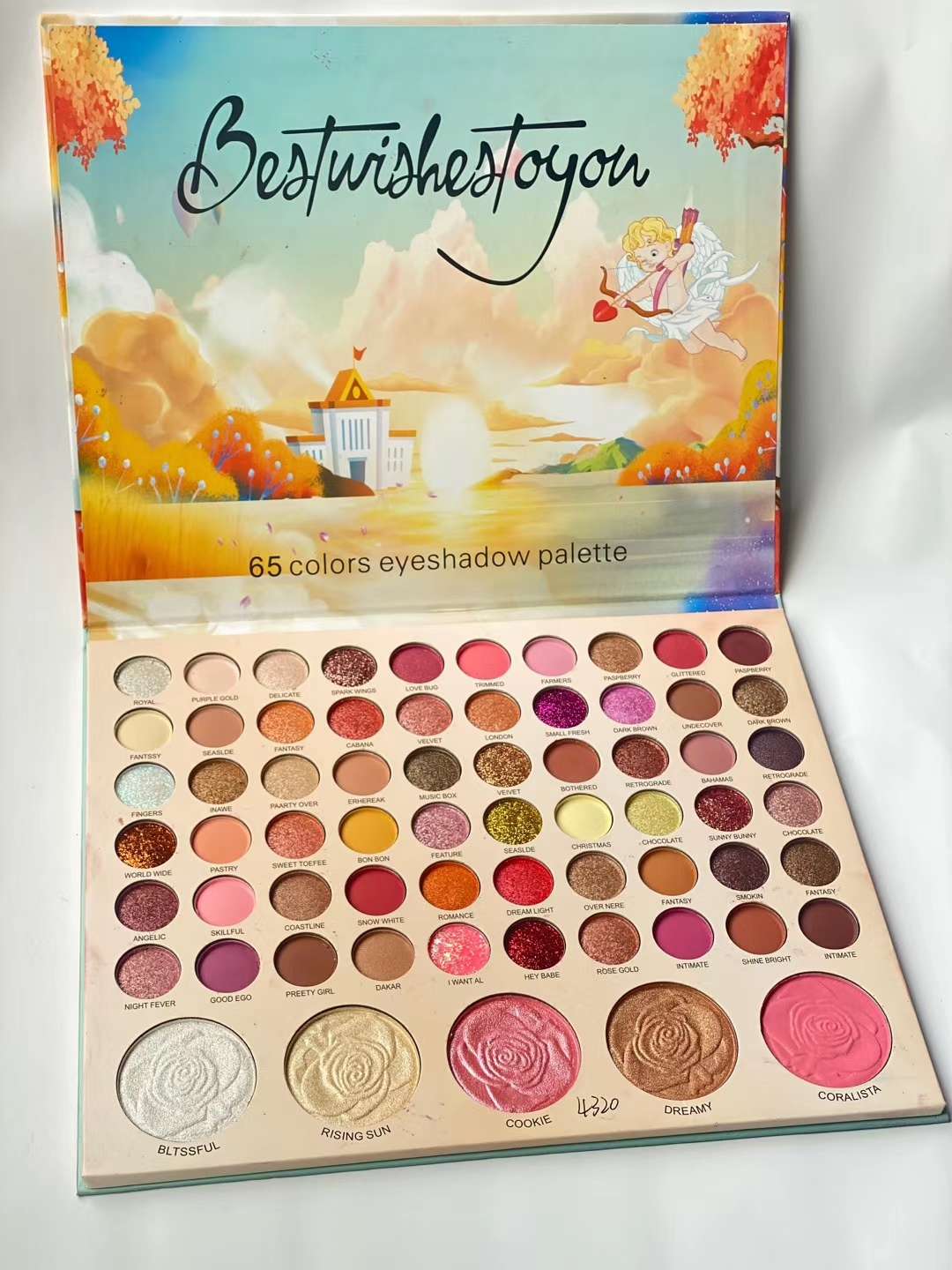 Christmas Edition Eyeshadow 56 Color Eyeshadow Tray No Fly Powder Lasting Easy Color Fashion All-In-One Eyeshadow undefined