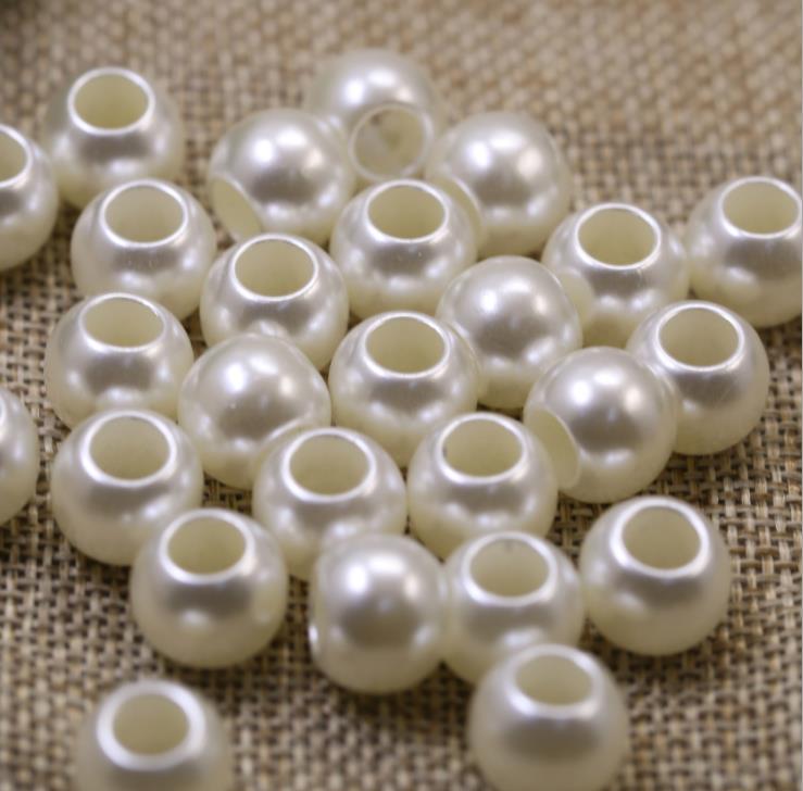 Large straight pearl hole 9.5 round beads 30mm