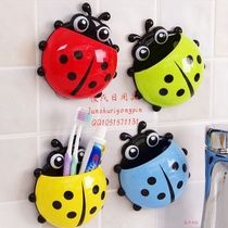 Cute kids toothbrush holder beetle Sucker toothbrush holder