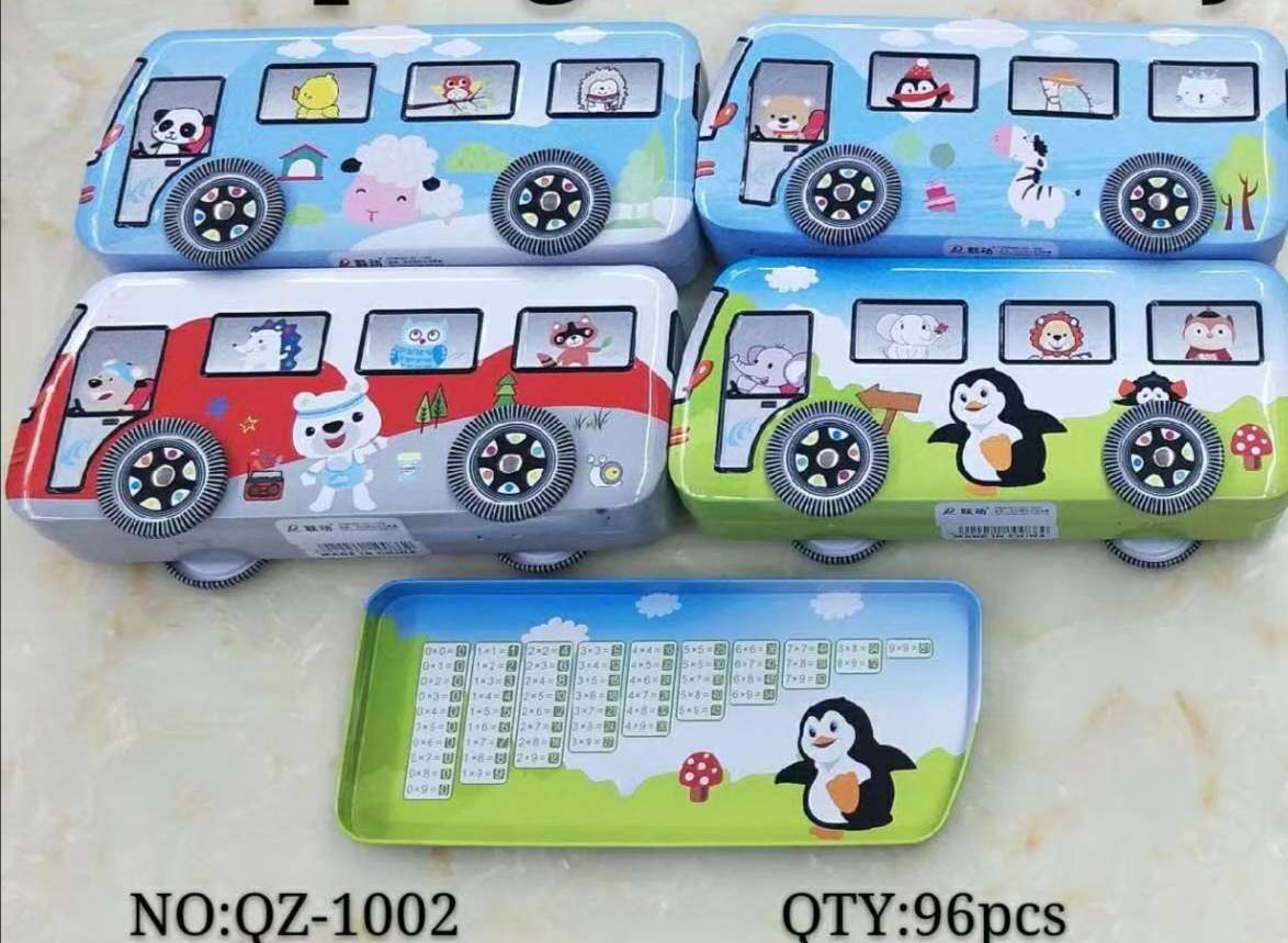 Tinplate bus pencil case