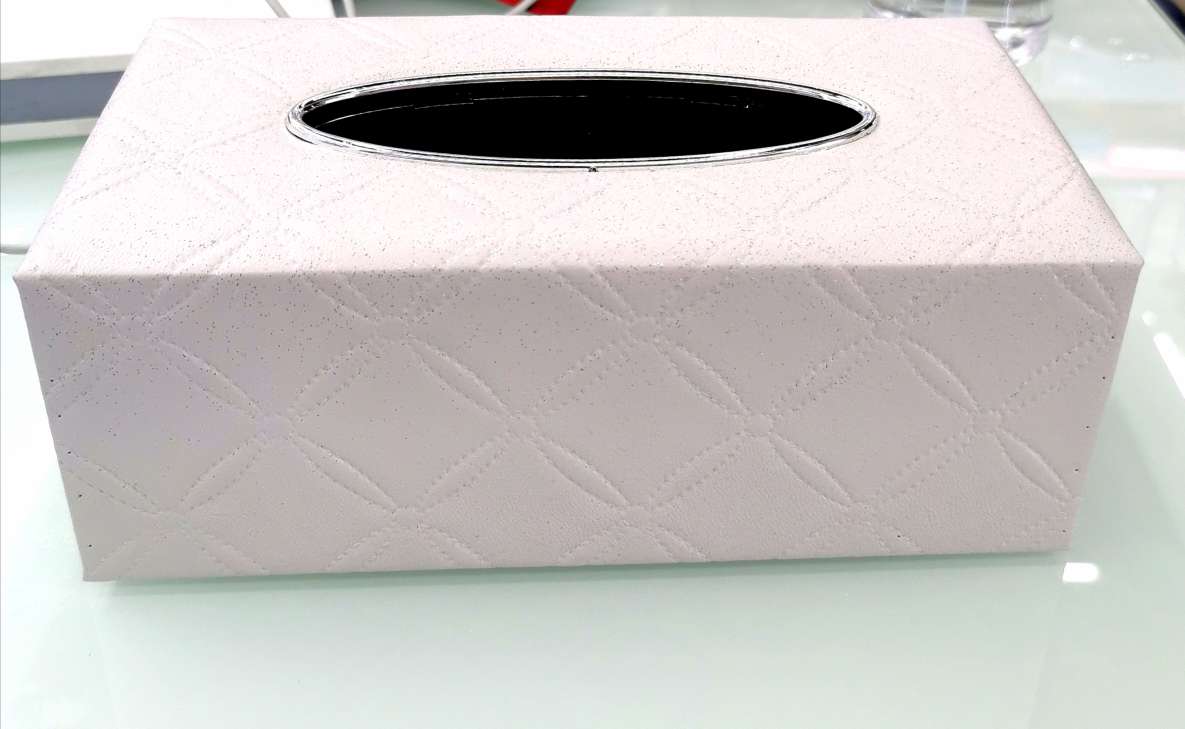 Leather Tissue Box Pumping Box Dining Room Living Room Meal Box details Picture