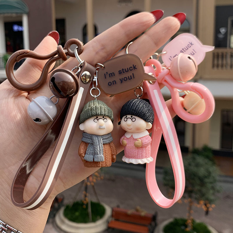 韩国创意情侣钥匙扣一对可爱男女情侣汽车钥匙链挂件女生背包挂饰详情图6