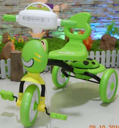新款青蛙儿童三轮车产品图