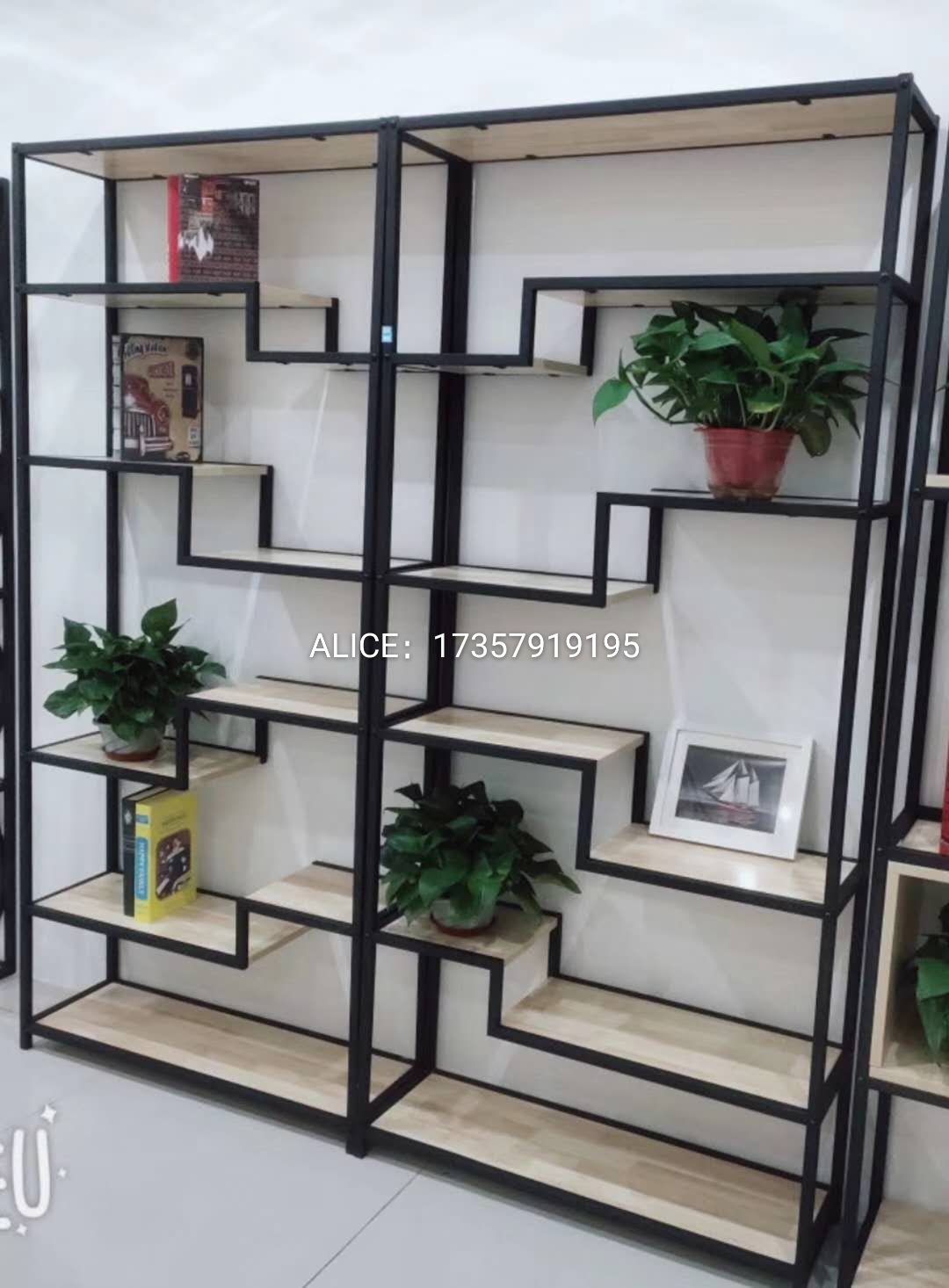 星辰书架各种铁架架子置物架个性架子简易架子安装架详情图7