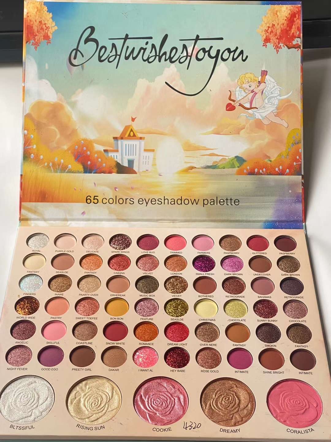 Christmas Edition Eyeshadow 56 Color Eyeshadow Tray No Fly Powder Lasting Easy Color Fashion All-In-One Eyeshadow undefined