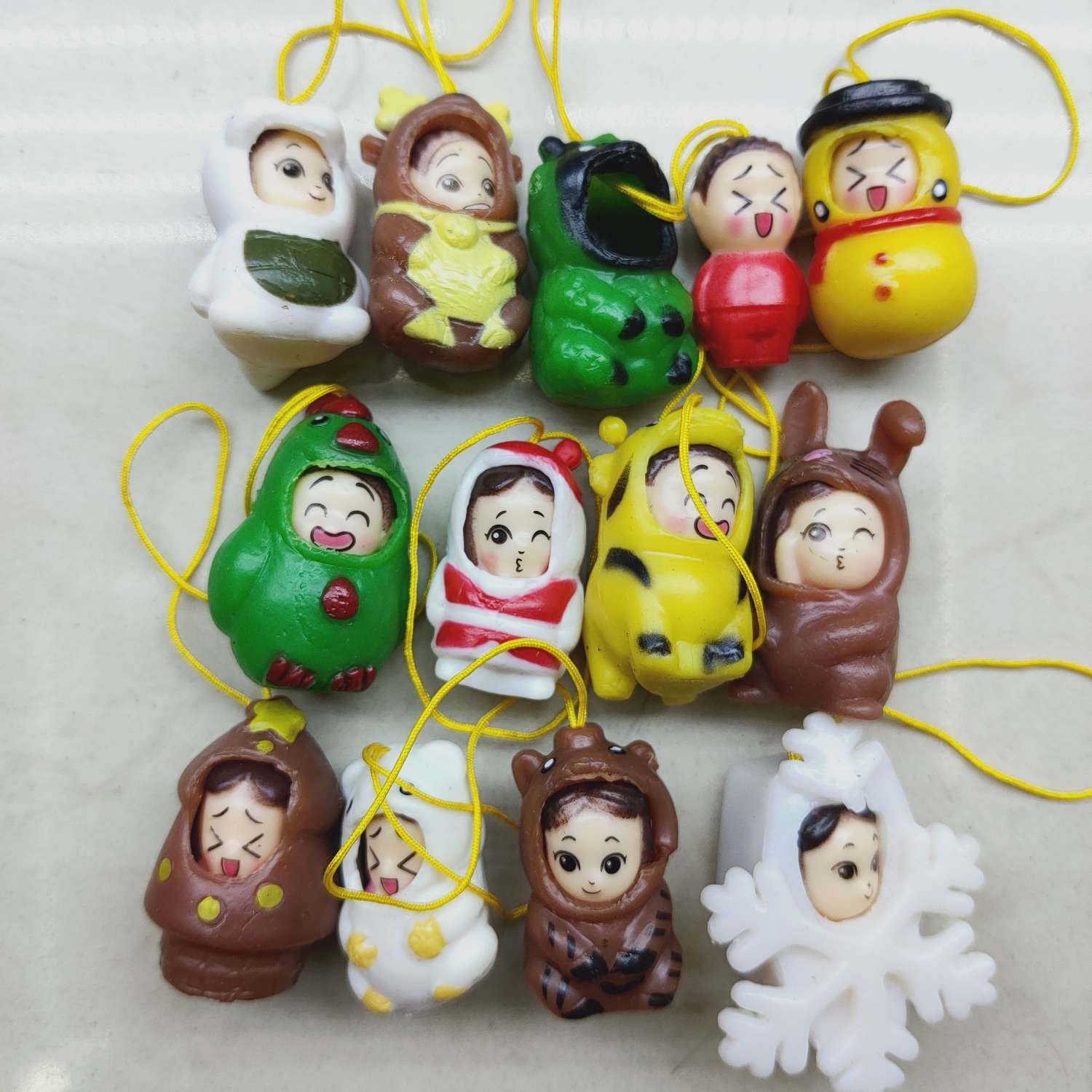 12 5.5cm lashing doll soft outside and hard inside twisted egg doll toy mobile phone pendant thumbnail