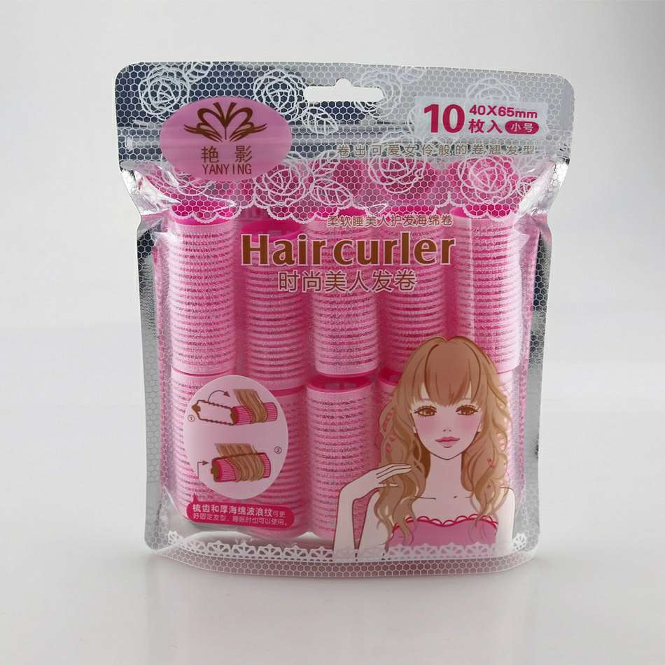 DIY plastic hair curler Manual self-adhesive Hair roll with bangs Hair roll