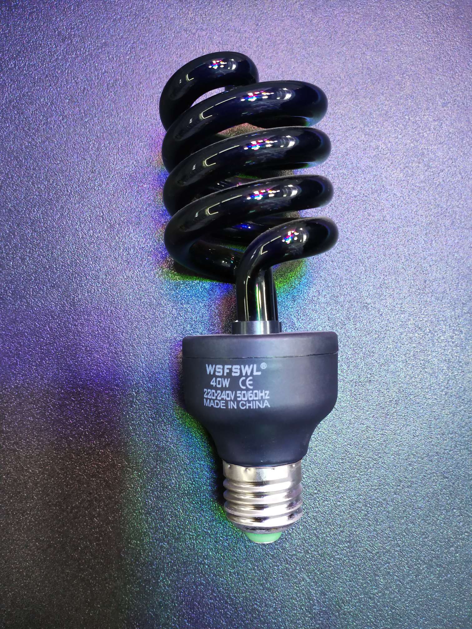 220V medium half - screw violet lamp thumbnail