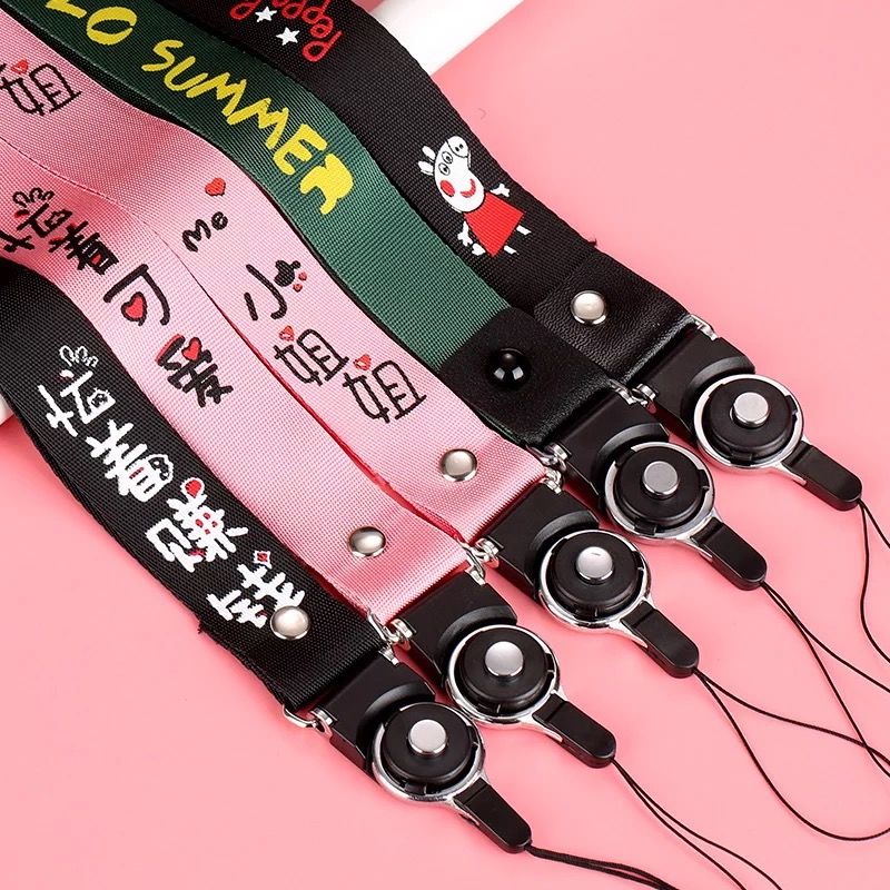 oppo long and short mobile phone lanyards for men and women, trendy, personalized, broadband, fashionable and cute cartoon pendants Application Scenario