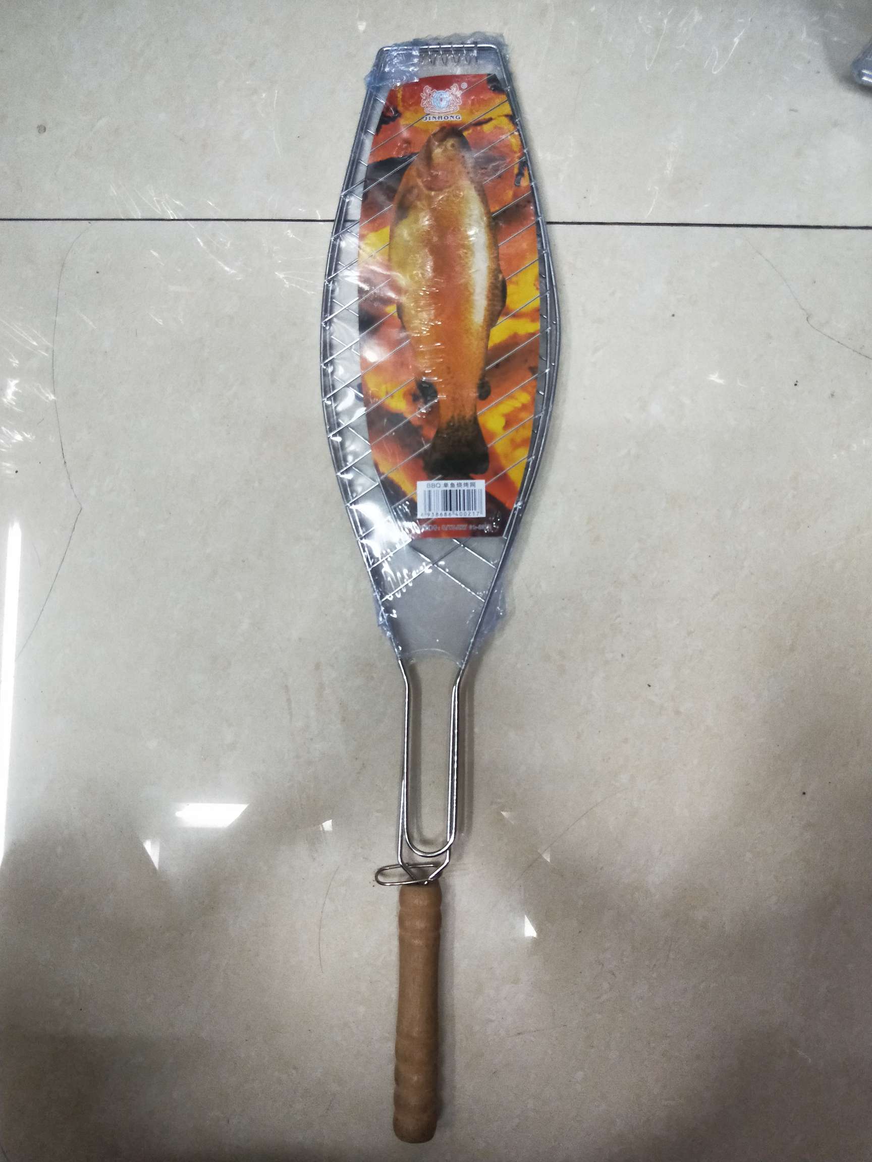 Round billet single fish grill net thumbnail