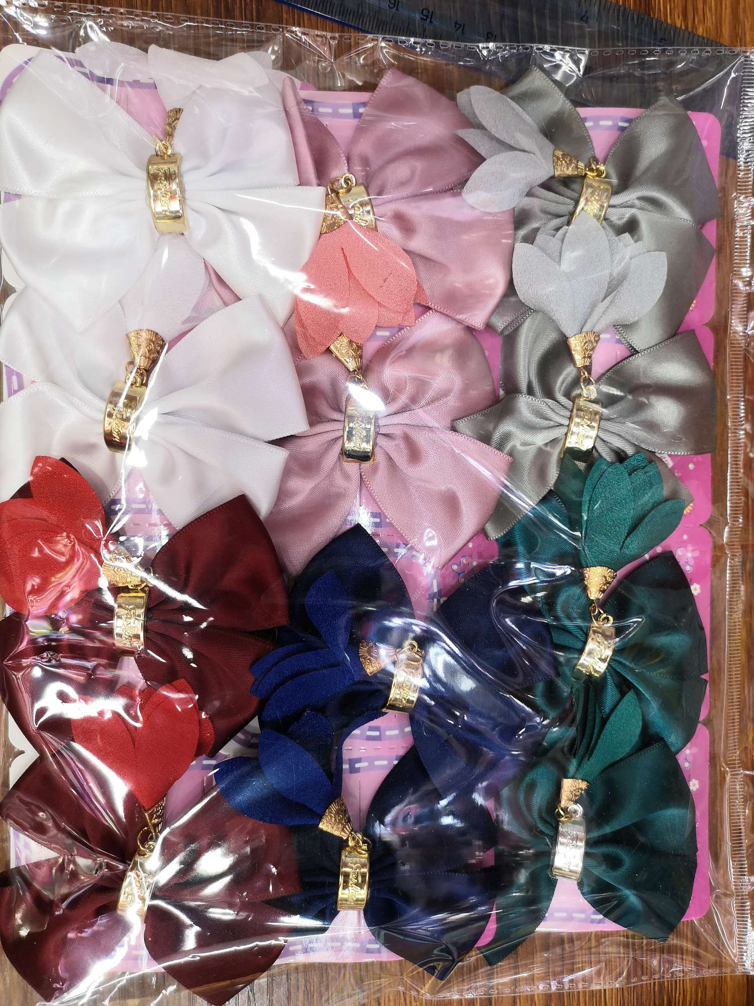 Bowknot hanging flower hair clip edge clip girl lovely girl thumbnail