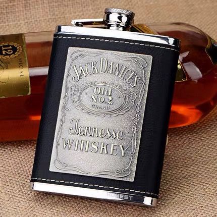 8 oz wrapping Jack Denny flask
