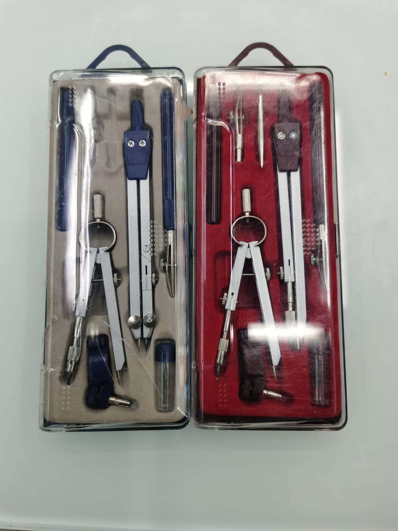 Student office supplies, geometric drawing kits, drawing tools undefined