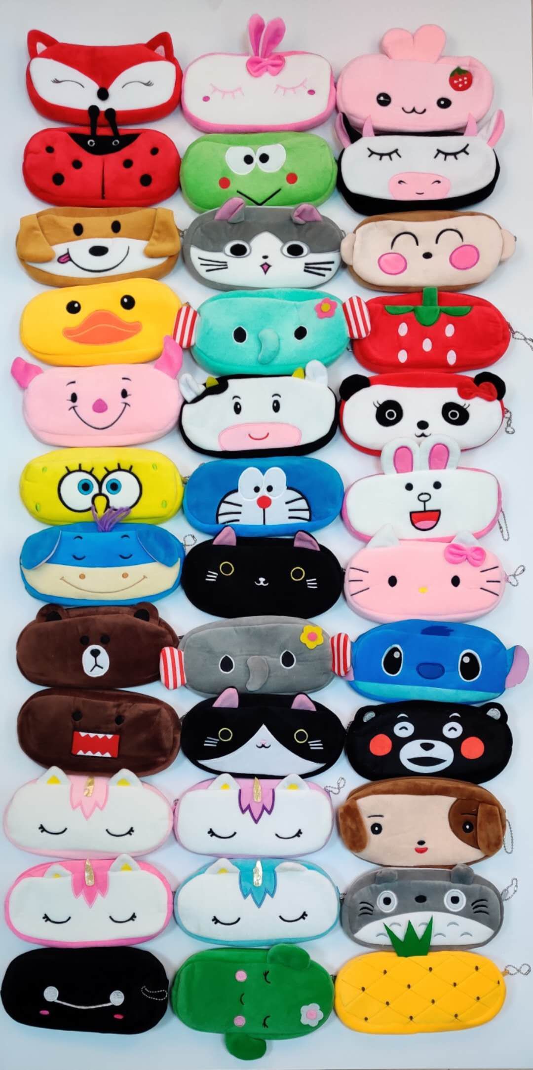 Happy Pen bag With plush cartoon pen bag with cartoon children pen bag with student pen bag with creative cartoon pen bag
